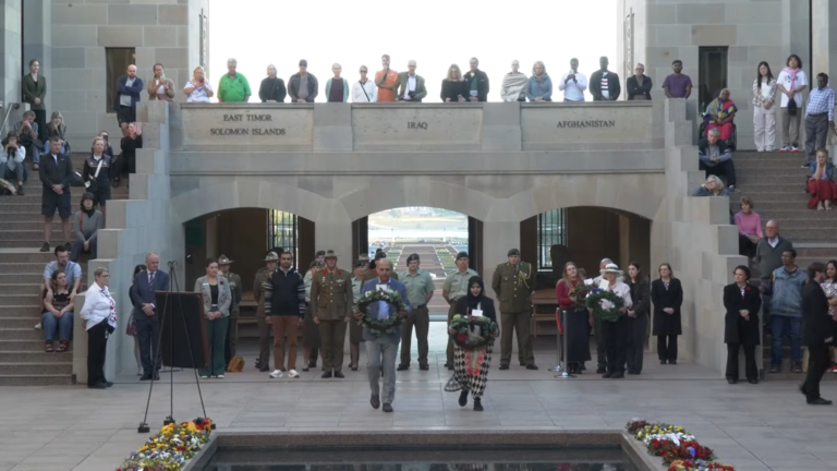 Dr Anum A. Khan participates in wreath-laying ceremony at Australian War Memorial