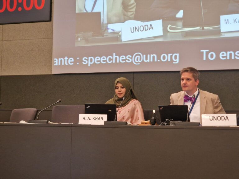NESST Goes Global: Dr Anum A. Khan Addresses Military AI & Nuclear Risks at the UN